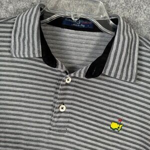 Masters Clubhouse Collection Mens Large Golf Polo Shirt Augusta Italy‎ Striped